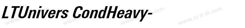 LTUnivers CondHeavy字体转换